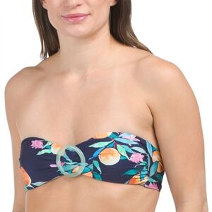 #10796-18 SUNSHINE 79 Peaches Bandeau Halter Top & Bottom Multicolor Size 8 NWT